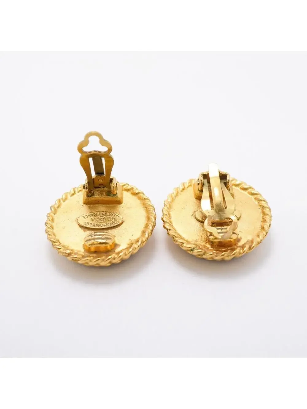 Chanel Cc Logo Circle Clip-On Earrings #327605C67B